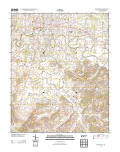 Shelbyville 2013 topographic map thumbnail