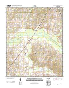 Trezevant East 2013 topographic map thumbnail