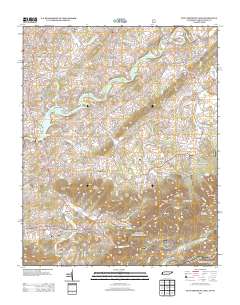 Davy Crockett Lake 2013 topographic map thumbnail