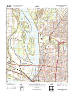 Northwest Memphis 2013 topographic map thumbnail