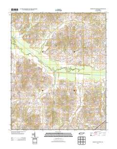 Trezevant West 2013 topographic map thumbnail