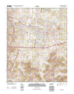 Lebanon 2013 topographic map thumbnail