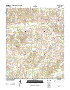 Oakland 2013 topographic map thumbnail