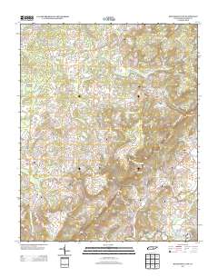 Billingsley Gap 2013 topographic map thumbnail