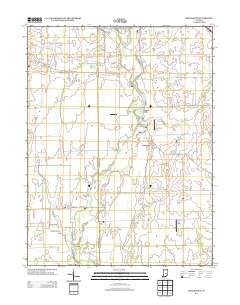 Boggstown 2013 topographic map thumbnail