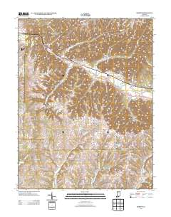 Borden 2013 topographic map thumbnail