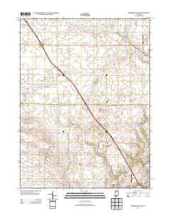 Brookston SW 2013 topographic map thumbnail