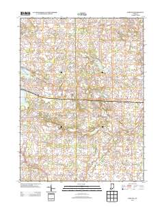 Corunna 2013 topographic map thumbnail