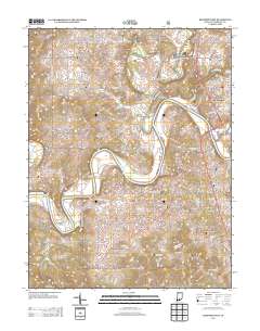 Bedford West 2013 topographic map thumbnail