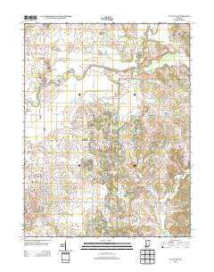 Clay City 2013 topographic map thumbnail