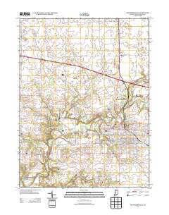 Crawfordsville 2013 topographic map thumbnail