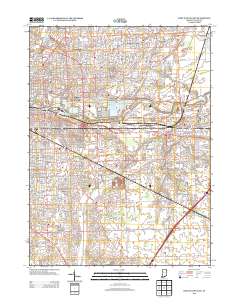 Fort Wayne East 2013 topographic map thumbnail
