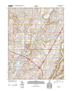 Fishers 2013 topographic map thumbnail
