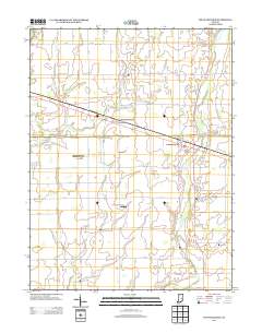 Fountaintown 2013 topographic map thumbnail