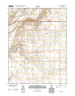 Dunreith 2013 topographic map thumbnail