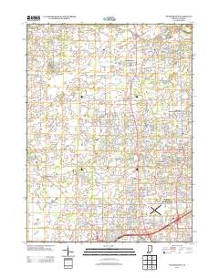 Huntertown 2013 topographic map thumbnail