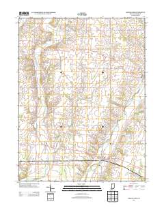 Greens Fork 2013 topographic map thumbnail