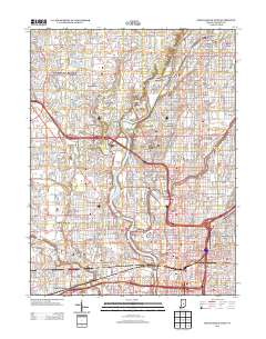 Indianapolis West 2013 topographic map thumbnail