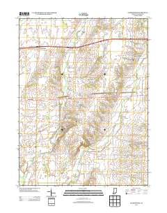 Jacksonburg 2013 topographic map thumbnail