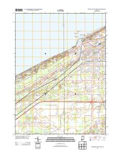 Michigan City West 2013 topographic map thumbnail