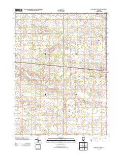 Nappanee West 2013 topographic map thumbnail