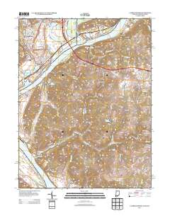 Lawrenceburg 2013 topographic map thumbnail