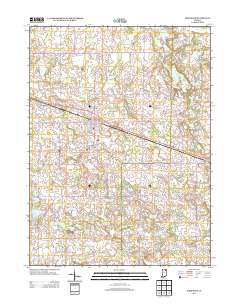 Pierceton 2013 topographic map thumbnail