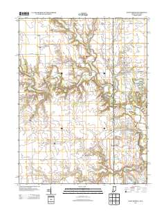 Saint Bernice 2013 topographic map thumbnail