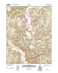 Reelsville 2013 topographic map thumbnail