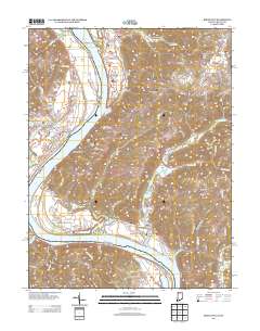 Rising Sun 2013 topographic map thumbnail
