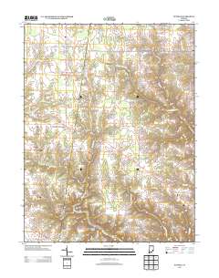 Sunman 2013 topographic map thumbnail