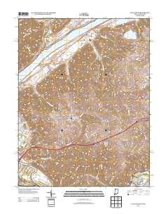 Vevay South 2013 topographic map thumbnail