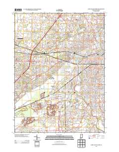 Fort Wayne West 2013 topographic map thumbnail