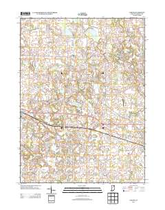 Lorane 2013 topographic map thumbnail