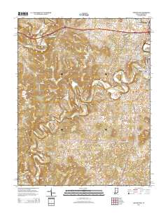 Corydon West 2014 topographic map thumbnail