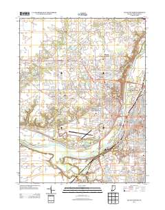 Lafayette West 2013 topographic map thumbnail