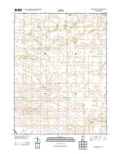 Brookston NW 2013 topographic map thumbnail