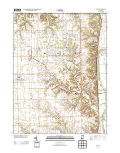 Dana 2013 topographic map thumbnail