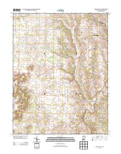 Becks Mill 2013 topographic map thumbnail