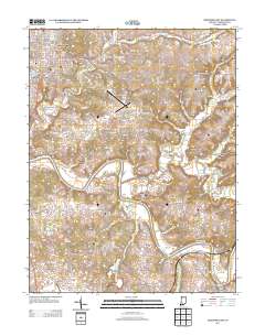 Bedford East 2013 topographic map thumbnail