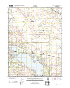 Lake Wawasee 2013 topographic map thumbnail