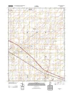 Lizton 2013 topographic map thumbnail