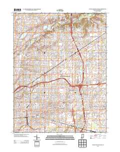 Indianapolis East 2013 topographic map thumbnail