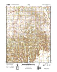 Mooresville West 2013 topographic map thumbnail
