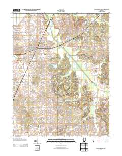 Oakland City 2013 topographic map thumbnail