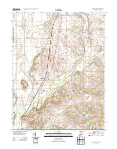 Oaktown 2013 topographic map thumbnail
