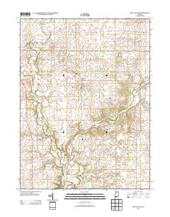Pine Village 2013 topographic map thumbnail