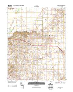 Poseyville 2013 topographic map thumbnail