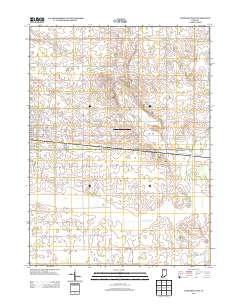 Nappanee East 2013 topographic map thumbnail