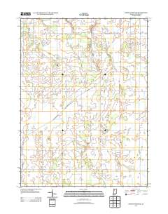 North Judson SE 2013 topographic map thumbnail